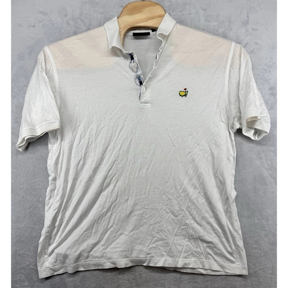 Vintage Bobby Jones Masters Augusta Polo Shirt Cotton Men's Size L READ